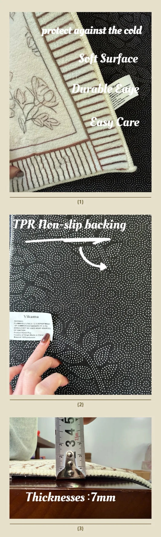 VIKAMA Coin Pattern Carpet Spongebob Bedroom Living Room Side Rug Entry Door Mat Non Wrinkle Anti-Slip Home Decoration