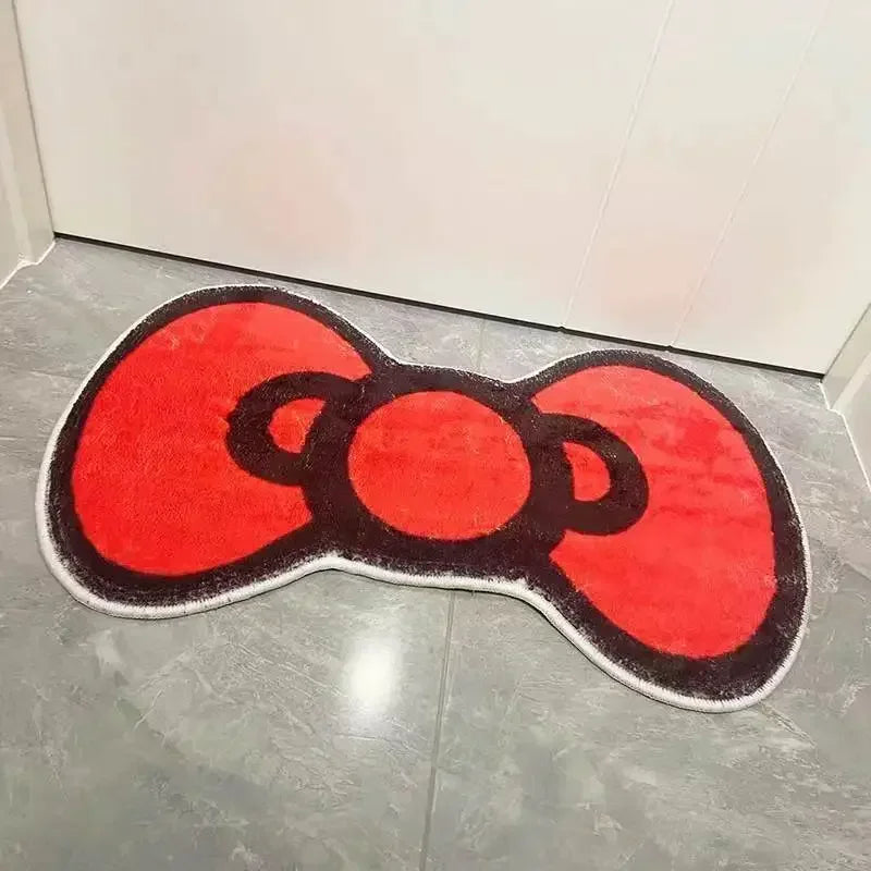 Sanio Kuromi Plush Carpet Floor Mat Cartoon Thick Cushion for Kids's Bedroom Bedside Living Room Sofa Home Decor Accesorios girl