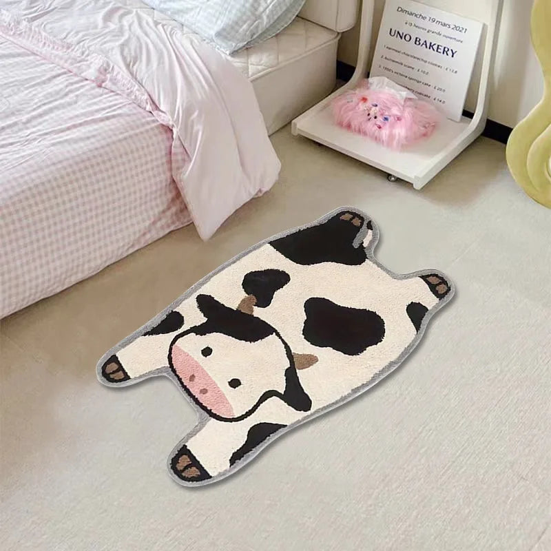 VIKAMA - Alfombra de pato con dibujos animados para baño, antideslizante, absorbente, para dormitorio, cama, suave y cómoda, para decoración del hogar